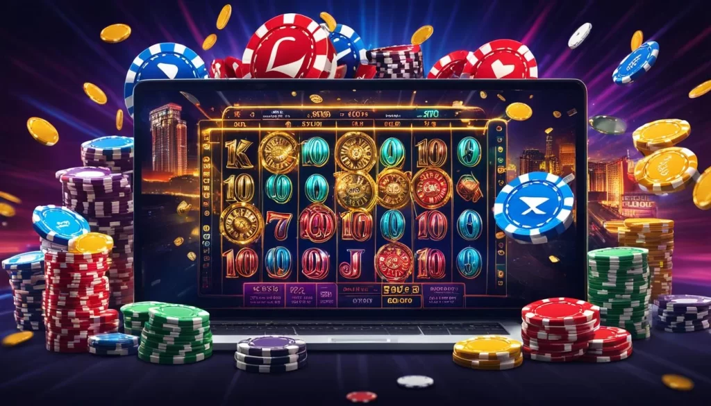 Người chơi đang phân tích các trận đấu gà trên màn hình