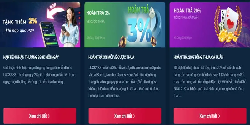 Biểu ngữ quảng cáo các chương trình khuyến mãi 23vin hấp dẫn dành cho cá cược thể thao